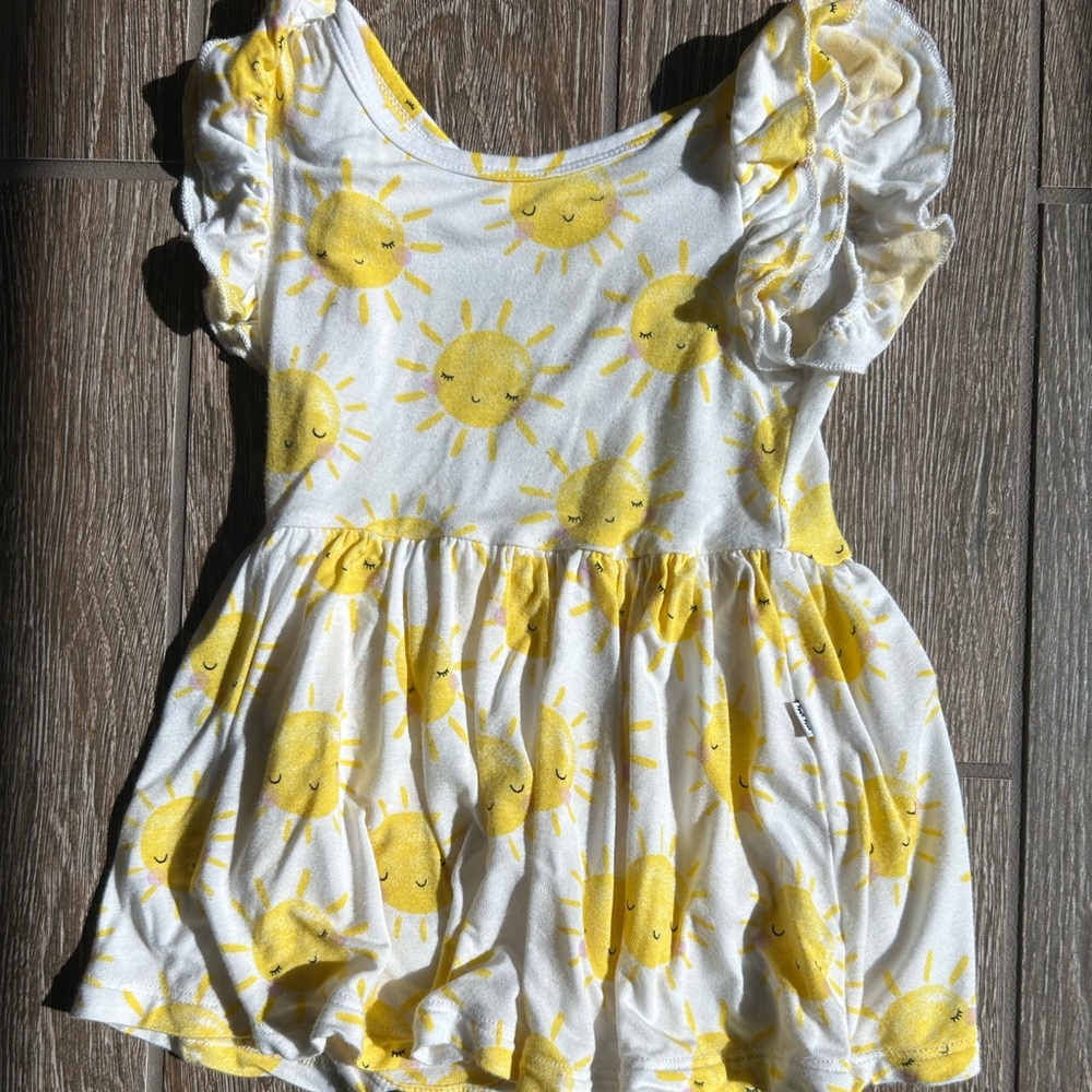 Little Sleepies - Sunshine Flutter Twirl Dress w/ Bodysuit